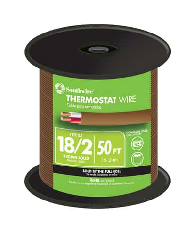 Southwire 50 ft. 18/2 Solid Copper Thermostat Wire - Ace Hardware