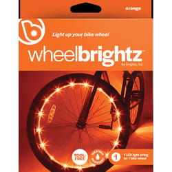 Brightz Wheel Brightz Orange LED Bike Accessory ABS Plastics 1 pk