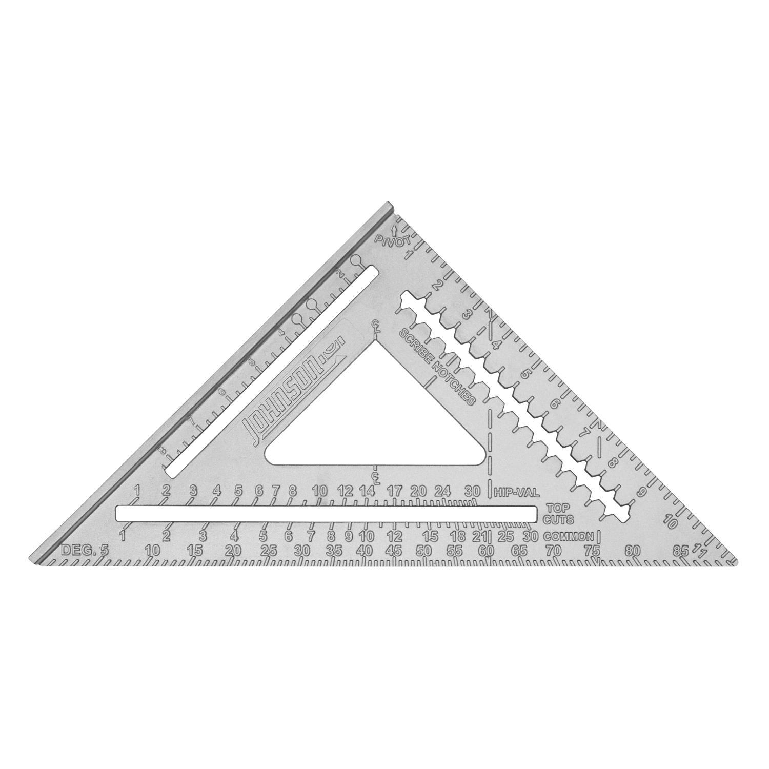Johnson 12 in. L Aluminum Rafter Square Mfr# RAS-120 - Ace Hardware