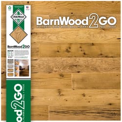 OldeWood Limited BarnWood2GO 5/16 in. H X 48 in. L Weathered Oak Wood Wall Plank