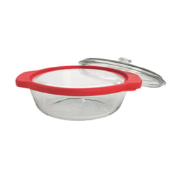 Anchor Hocking TrueFit Baking Dish Clear/Red