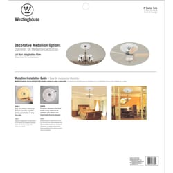 Westinghouse 16 in. D White Ceiling Medallion