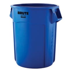 Rubbermaid Brute 44 gal Blue Resin Trash Can