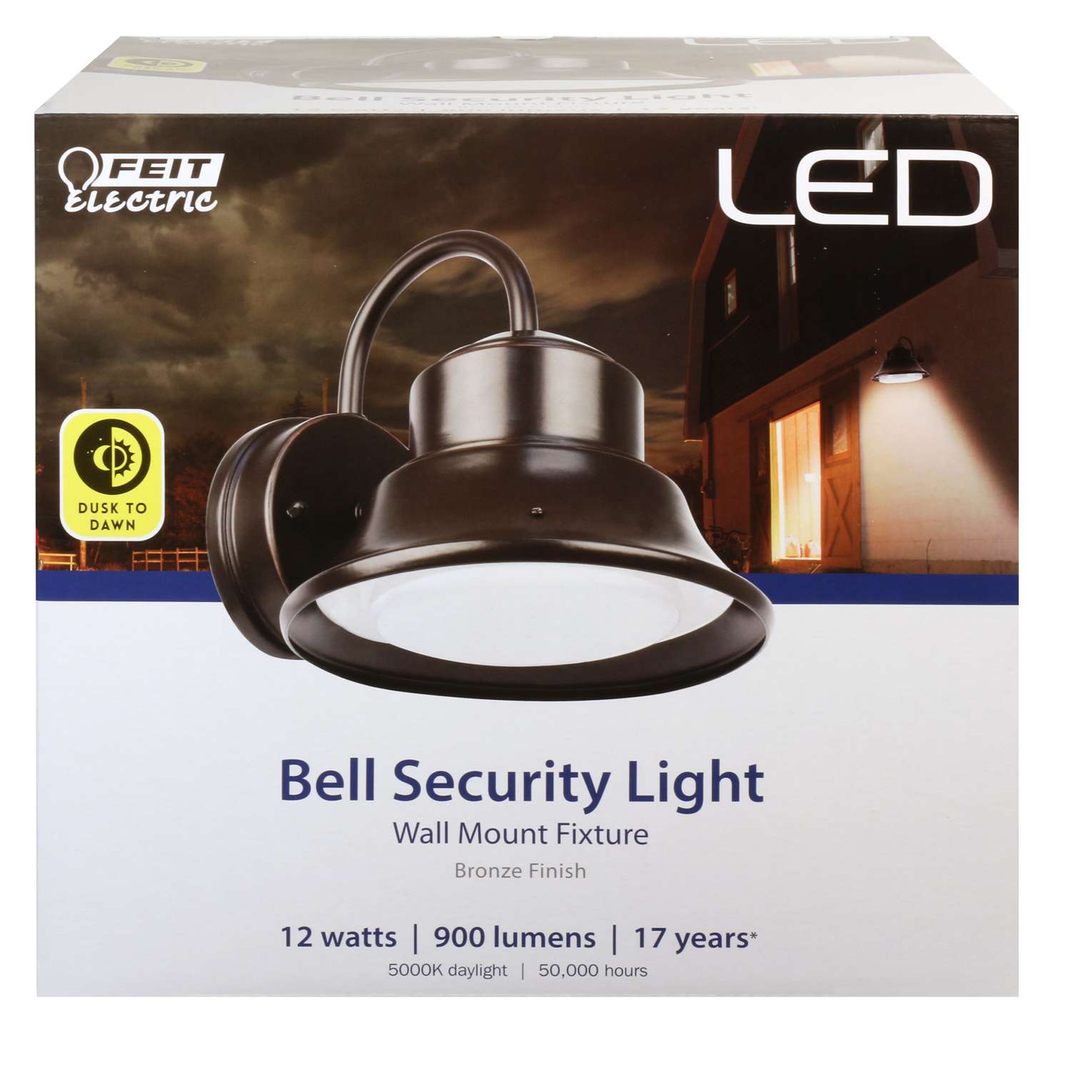 Feit Bronze Dusk to Dawn LED Wall Lantern Ace Hardware