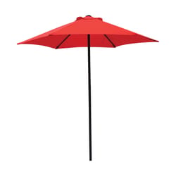 Living Accents 7.5 ft. Red Market Umbrella