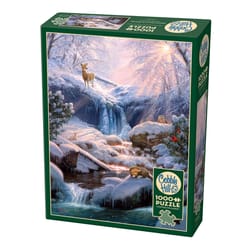 Cobble Hill Mystic Falls in Winter Jigsaw Puzzle Cardboard 1000 pc