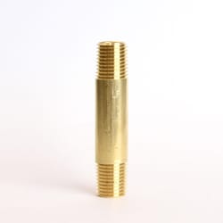ATC 1/4 in. MPT 1/4 in. D MPT Yellow Brass Nipple 2-1/2 in. L