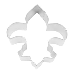 R&M International Corp 4 in. W X 5 in. L Fleur De Lis Cookie Cutter Silver 1 pc