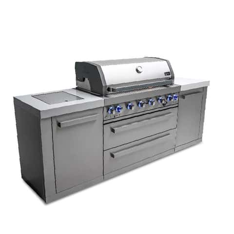 Mont Alpi Island 6 Burner Natural Gas/Propane Grill Silver - Ace Hardware