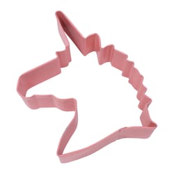 R&M International Unicorn 4 in. W X 5 in. L Cookie Cutter Pink 1 pc