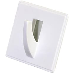 HILLMAN OOK Large White Plastic 0 in. L Hook 10 lb 1 pk