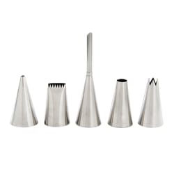 Mrs. Anderson's Silver Stainless Steel Pastry Decorating Set