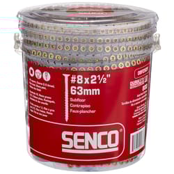 Senco DuraSpin No. 8 Sizes X 2-1/2 in. L Square Square Head Deck Screws 800 pk