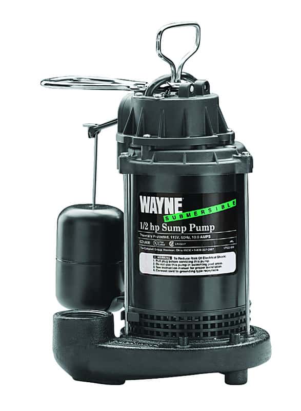 Wayne 1 2 Hp 5 100 Gph Cast Iron Vertical Float Switch Ac Submersible Sump Pump Ace Hardware