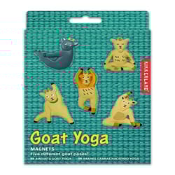 Kikkerland Assorted PVC Goat Yoga Magnet