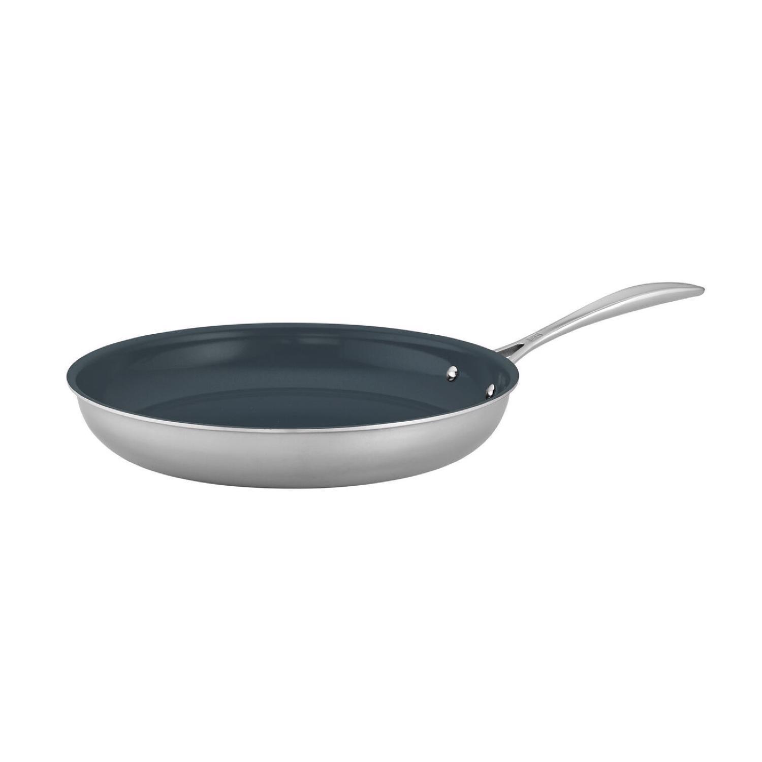 Zwilling J.A Henckels Clad CFX Ceramic/Stainless Steel Fry Pan 12 in. Black/Silver Sansujyuku sansujyuku.com