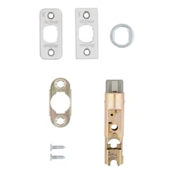 Kwikset Satin Chrome Gold Metal Door Latch 1 pk