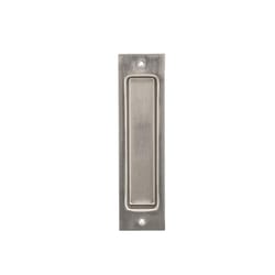 National Hardware 8 in. L Satin Nickel Gray Steel Flush Mortise Finger Pull