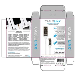 CableLinx Elite 8 in. L Charging Cable 1 pk