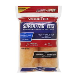 Wooster Super/Fab FTP Knit 4-1/2 in. W X 1/2 in. Jumbo Paint Roller Cover 2 pk