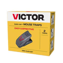 Victor Quick-Set Small Snap Trap For Mice 2 pk