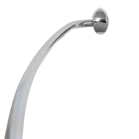 Splash Home 12-Piece Globe Aluminum Shower Curtain Hook, Chrome