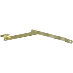 National Hardware Brass-Plated Steel Left Hand Folding Support 6 in. 1 pk