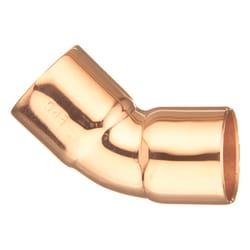 NIBCO 1/4 in. Sweat X 1/4 in. D Sweat Copper 45 Degree Elbow 1 pk