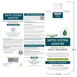 Unique Liquid Septic System Digester 1 qt