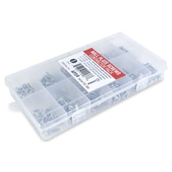 Adamax Assorted Steel Wall Plate Screws Set 1 pk