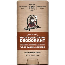 Dr. Squatch Wood Barrel Bourbon Deodorant 2.65 oz 1 pk