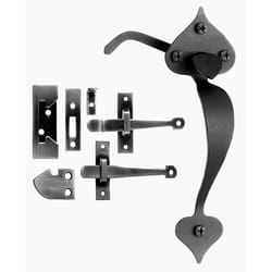 UNIQANTIQ Hardware Supply Offset Right Cabinet Door Lever Latch and Catch UA-115-HLPB