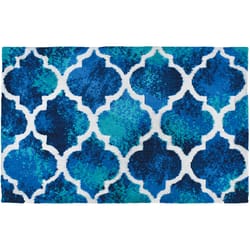 Simple Space 21 in. W X 33 in. L Multicolored Mallorca Tiles Accent Rug