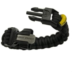 Outdoor Element Kodiak Black Survival Bracelet