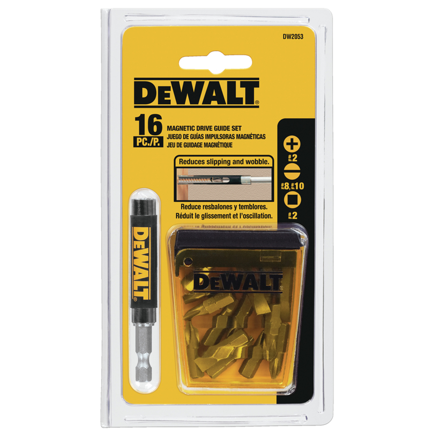 Photos - Drill Bit DeWALT 1 in. L Drive Guide Bit Set Heat-Treated Steel 16 pc DWAF2053 