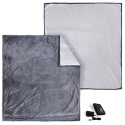 ActionHeat Heated Blanket 3 settings Gray 50 in. W X 60 in. L