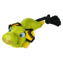 Hyper Pet Green Fabric Pig Flying Dog Toy