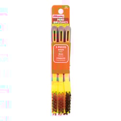 Allway  1/2 in. W x 7 in. L Assorted  Mini Bristle Brush 