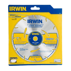 Irwin 7-1/4 in. D X 5/8 in. Steel Circular Saw Blade 120 teeth 1 pk