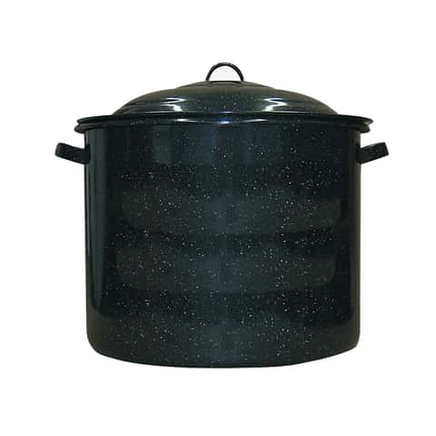 Carolina Cooker ; 60 Quart Aluminum Stock Pot, Basket, Lid Cast Iron & Cooking Supplies