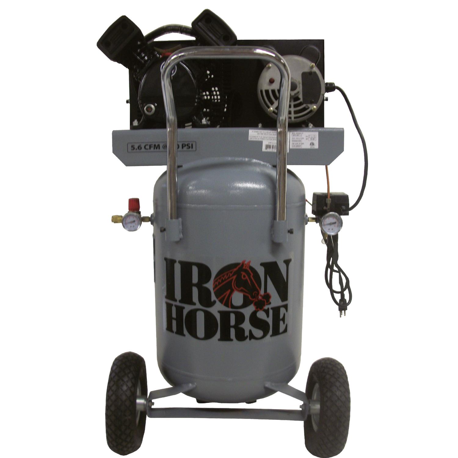 Iron Horse 20 gal Vertical Portable Air Compressor 150 psi 5 HP Mfr