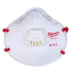 Milwaukee N95 Multi-Purpose Respirator Valved White One Size Fits All 1 pk