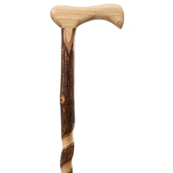 Brazos Walking Sticks 37 in. Twisted Oak or Ash Walking Cane in