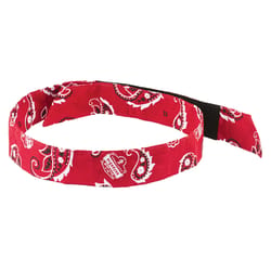 Ergodyne Chill-Its Western Bandana Headband Red One Size Fits Most