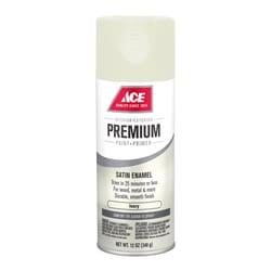 Ace Premium Satin Ivory Paint + Primer Enamel Spray 12 oz