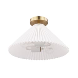 Globe Electric 9 in. H X 15 in. W X 15 in. L Matte White Ceiling Light