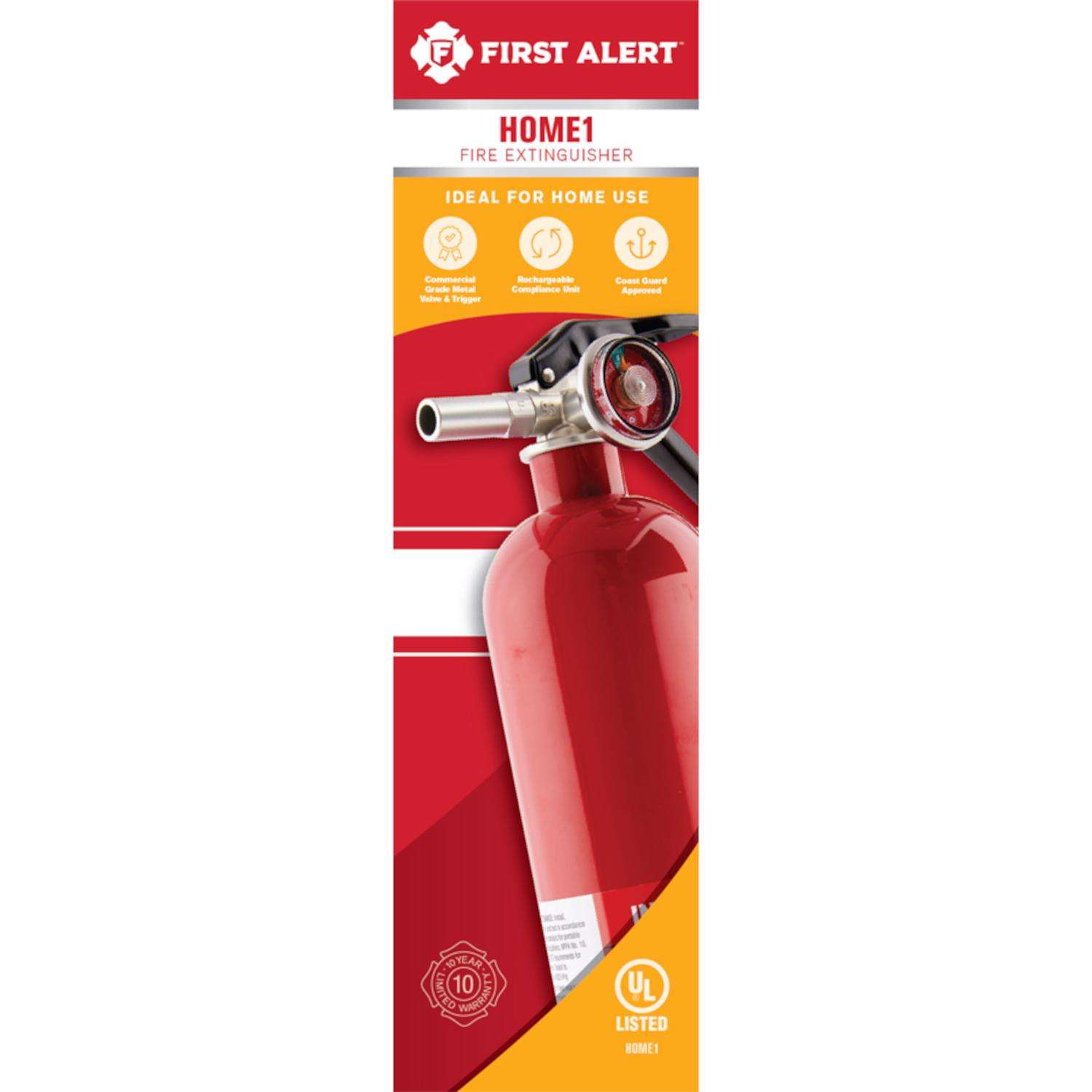 First Alert 2-1/2 lb Fire Extinguisher For Household OSHA/US Coast