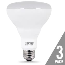 Feit BR30 E26 (Medium) LED Bulb Soft White 65 Watt Equivalence 3 pk