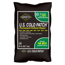 Sakrete U.S. Cold Patch Black Asphalt Repair 50 lb