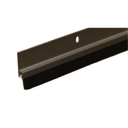 Randall 36 in. L Black/Brown Aluminum/Polypropylene Door Sweep 1 pc